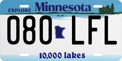 MN license plate 080LFL