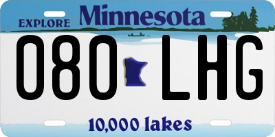 MN license plate 080LHG