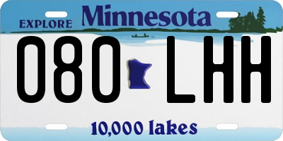 MN license plate 080LHH
