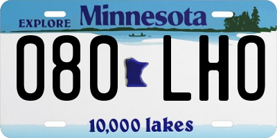 MN license plate 080LHO