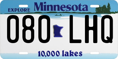 MN license plate 080LHQ