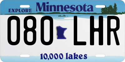 MN license plate 080LHR