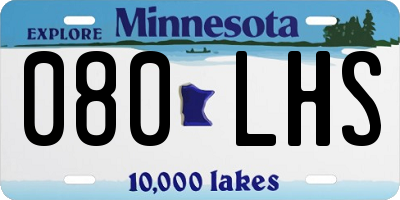 MN license plate 080LHS