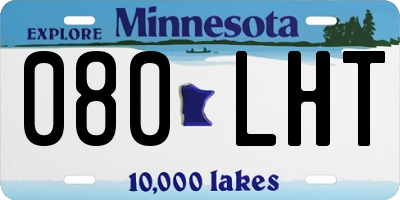 MN license plate 080LHT