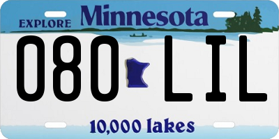 MN license plate 080LIL