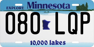 MN license plate 080LQP