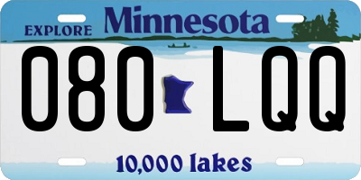 MN license plate 080LQQ
