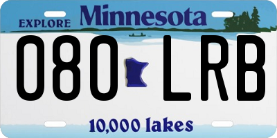 MN license plate 080LRB