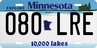 MN license plate 080LRE