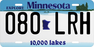 MN license plate 080LRH