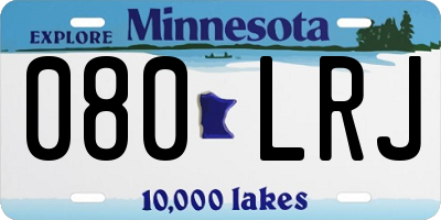 MN license plate 080LRJ