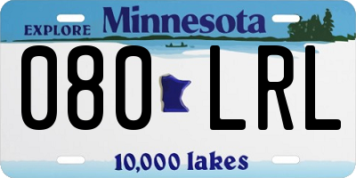 MN license plate 080LRL