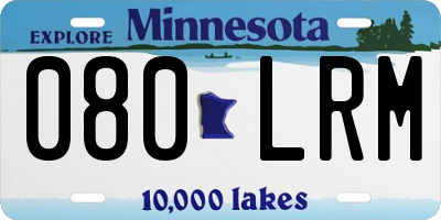 MN license plate 080LRM