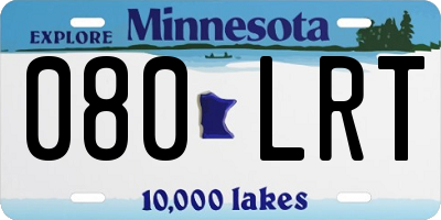 MN license plate 080LRT
