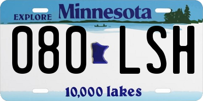 MN license plate 080LSH