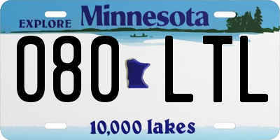 MN license plate 080LTL