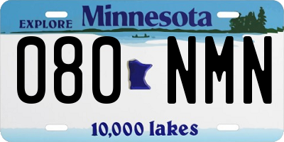 MN license plate 080NMN
