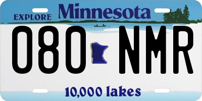MN license plate 080NMR