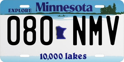 MN license plate 080NMV