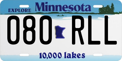 MN license plate 080RLL