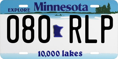 MN license plate 080RLP