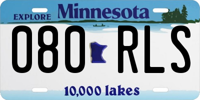 MN license plate 080RLS