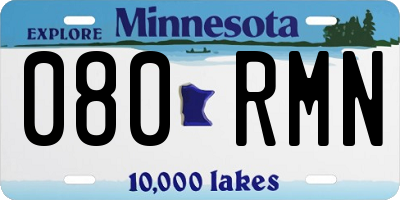 MN license plate 080RMN
