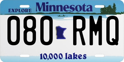 MN license plate 080RMQ
