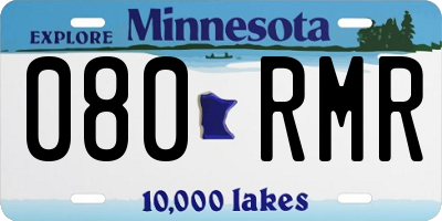 MN license plate 080RMR