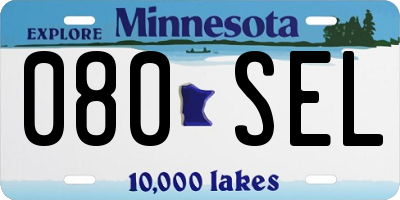 MN license plate 080SEL