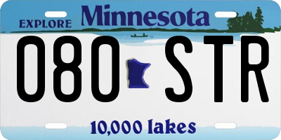MN license plate 080STR