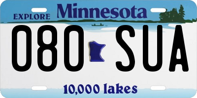 MN license plate 080SUA