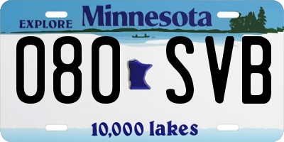 MN license plate 080SVB
