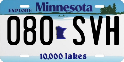 MN license plate 080SVH