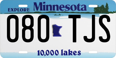 MN license plate 080TJS