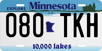 MN license plate 080TKH