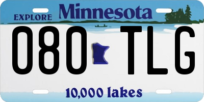MN license plate 080TLG