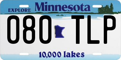 MN license plate 080TLP