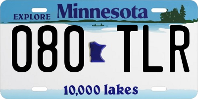 MN license plate 080TLR