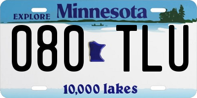 MN license plate 080TLU
