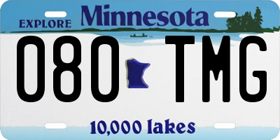 MN license plate 080TMG