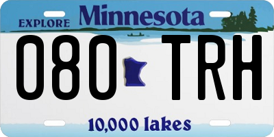 MN license plate 080TRH