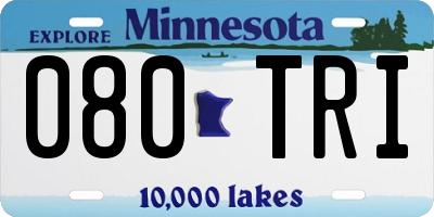MN license plate 080TRI