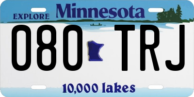 MN license plate 080TRJ