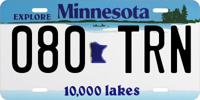 MN license plate 080TRN