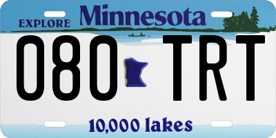 MN license plate 080TRT