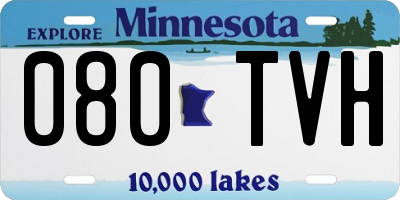 MN license plate 080TVH