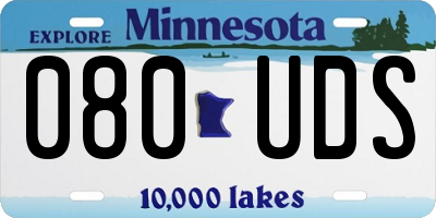 MN license plate 080UDS