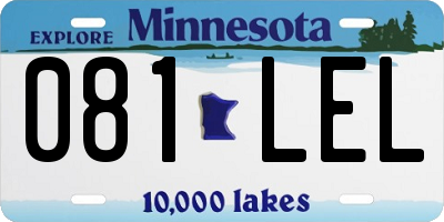 MN license plate 081LEL