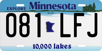 MN license plate 081LFJ